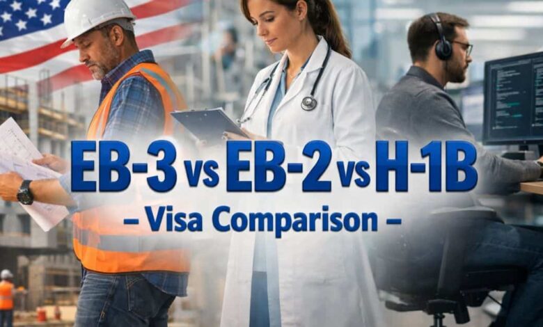 EB-3 vs EB-2 vs H-1B