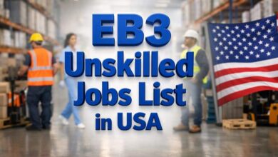 EB3 Unskilled Jobs List in USA