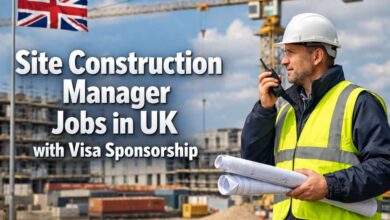 Site Construction Manager Jobs in UK with Visa Sponsorship