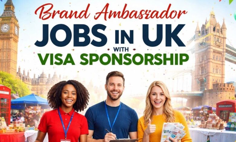 Brand Ambassador Jobs in UK with Visa Sponsorship