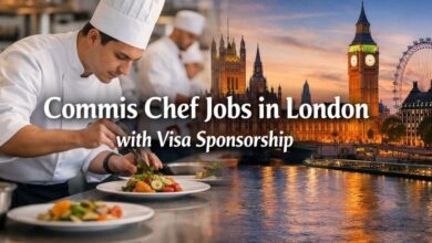 Commis Chef Jobs in London with Visa Sponsorship