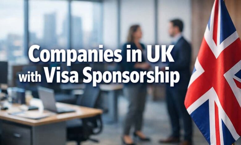 Companies in UK with Visa Sponsorship