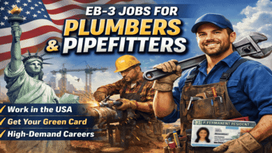 EB 3 Jobs for Plumbers and PipefittersIn U.S 2026
