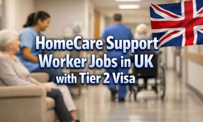 HomeCare Support Worker Jobs in UK with Tier 2 Visa