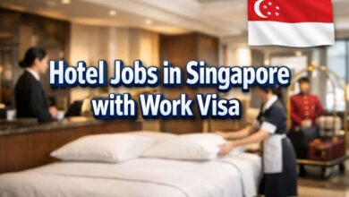Hotel Jobs in Singapore with Work Visa
