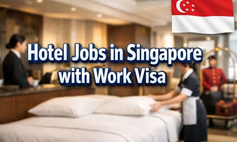 Hotel Jobs in Singapore with Work Visa