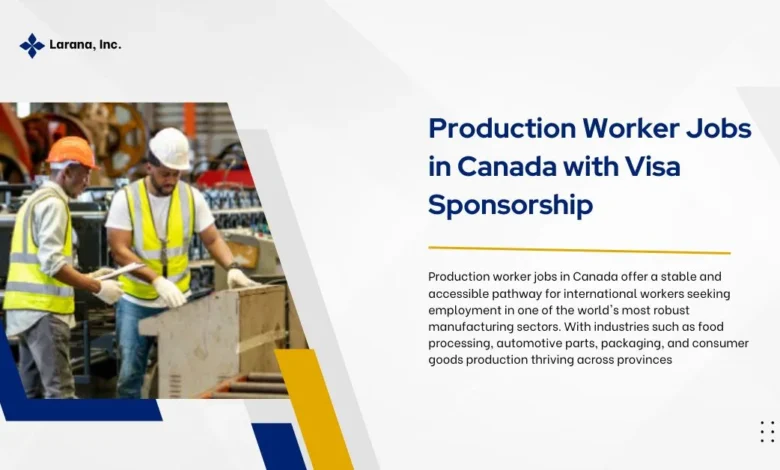 Production Worker Jobs in Canada