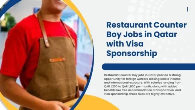 Restaurant Counter Boy Jobs in Qatar