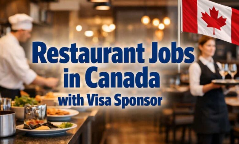 Restaurant Jobs in Canada with Visa Sponsor