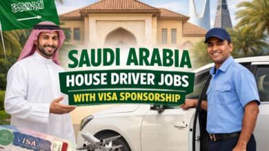 Saudi Arabia House Driver Jobs with Visa Sponsorship