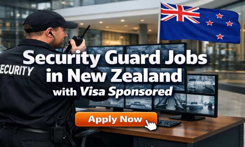 Security Guard Jobs in New Zealand with Visa Sponsored