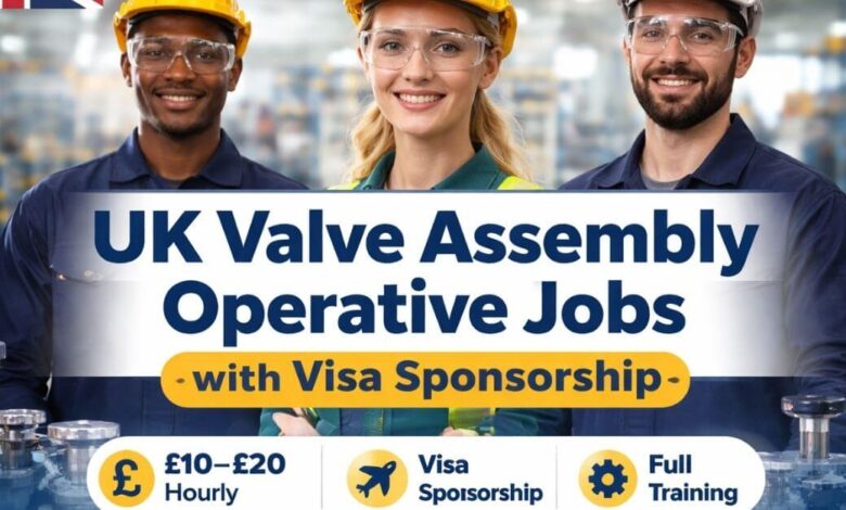 UK Valve Assembly Operative Jobs with Visa Sponsorship