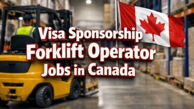 Visa Sponsorship Forklift Operator Jobs in Canada
