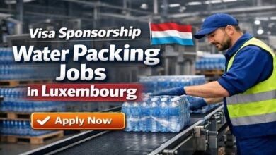Visa Sponsorship Water Packing Jobs in Luxembourg