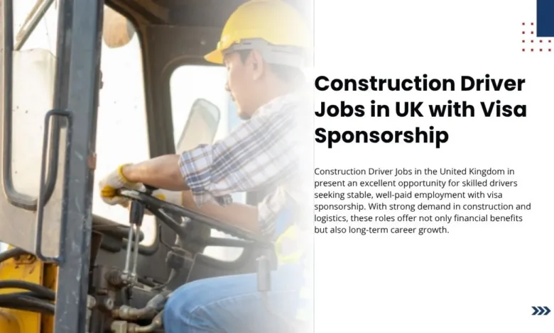 Construction Driver Jobs in UK