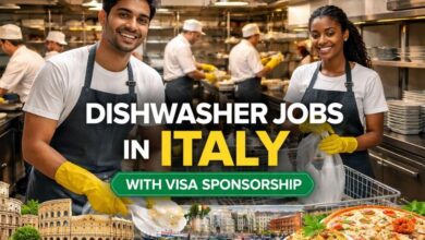Dishwasher Jobs in Italy with Visa Sponsorship