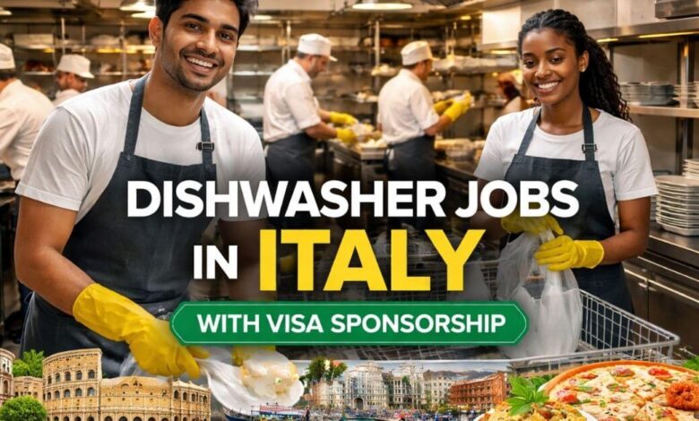 Dishwasher Jobs in Italy with Visa Sponsorship