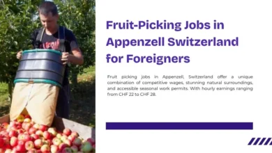 Fruit Picking Jobs in Appenzell Switzerland