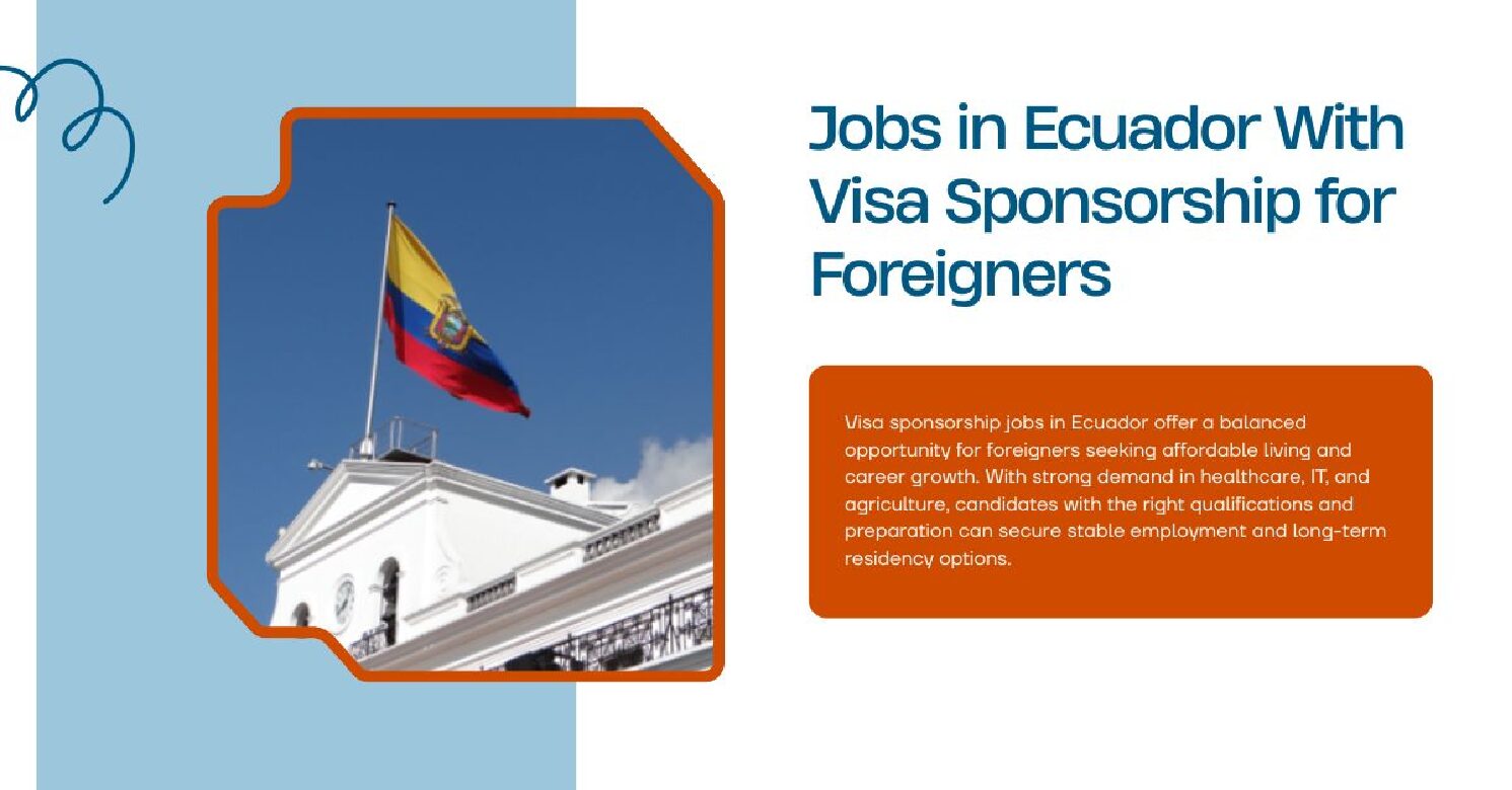 Jobs in Ecuador With Visa Sponsorship for Foreigners pdf