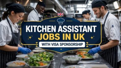 Kitchen Assistant Jobs in UK with Visa Sponsorship