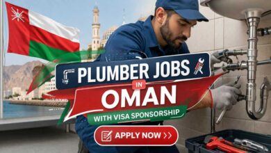 Plumber Jobs in Oman with Visa Sponsorship
