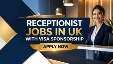Receptionist Jobs in UK with Visa Sponsorship