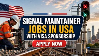 Signal Maintainer Jobs in USA with Visa Sponsorship