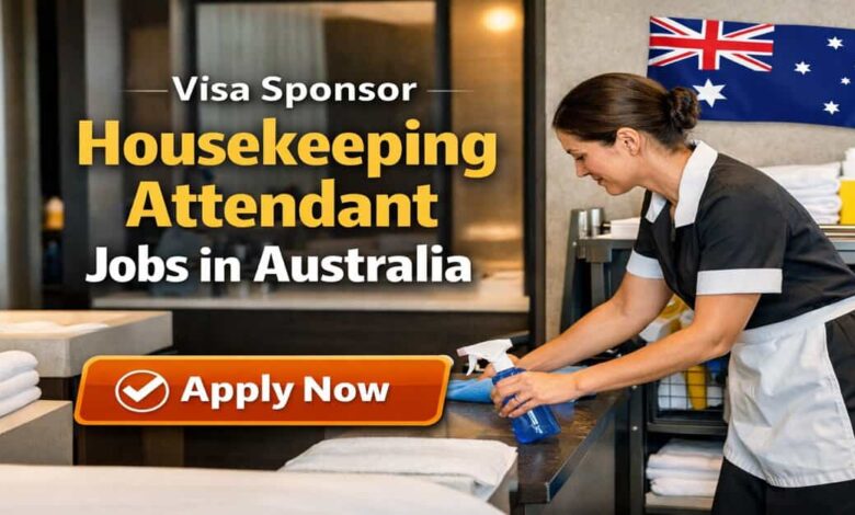 Visa Sponsor Housekeeping Attendant Jobs in Australia