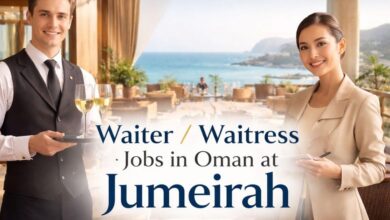 Waiter / Waitress Jobs in Oman at Jumeirah 2026