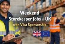 Weekend Storekeeper Jobs in UK with Visa Sponsorship