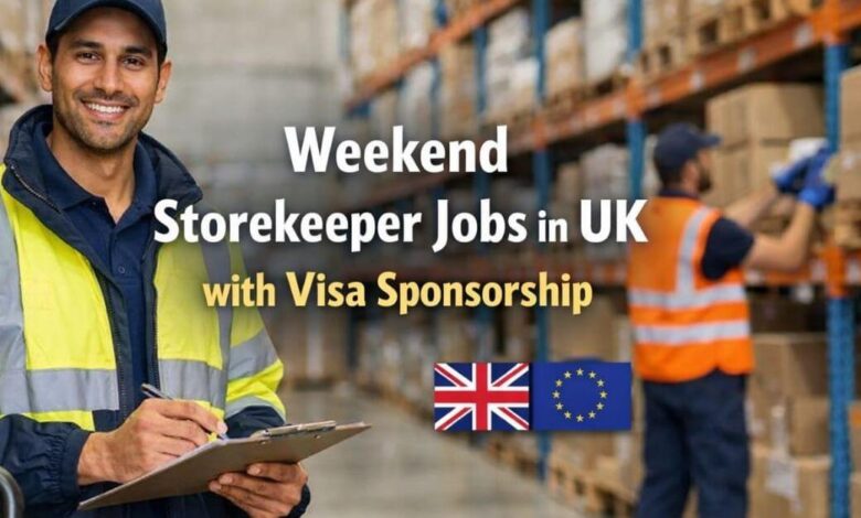 Weekend Storekeeper Jobs in UK with Visa Sponsorship
