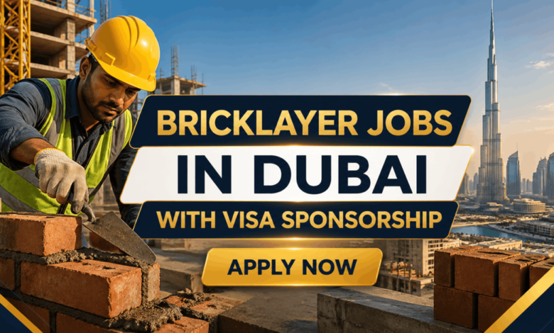 Bricklayer Jobs in Dubai with Visa Sponsorship