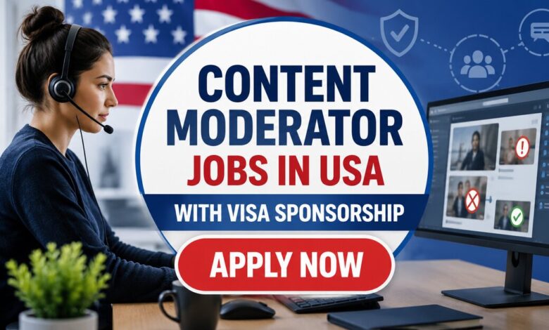 Content Moderator Jobs in USA with Visa Sponsorship