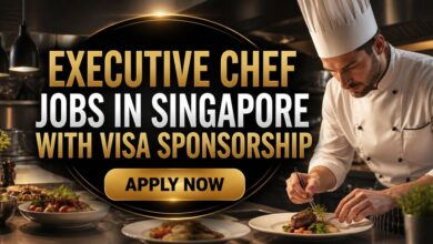 Executive Chef Jobs in Singapore with Visa Sponsorship