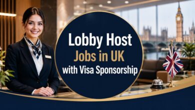 Lobby Host Jobs in UK with Visa Sponsorship