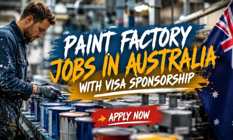 Paint Factory Jobs in Australia with Visa Sponsorship