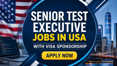 Senior Test Executive Jobs in USA with Visa Sponsorship