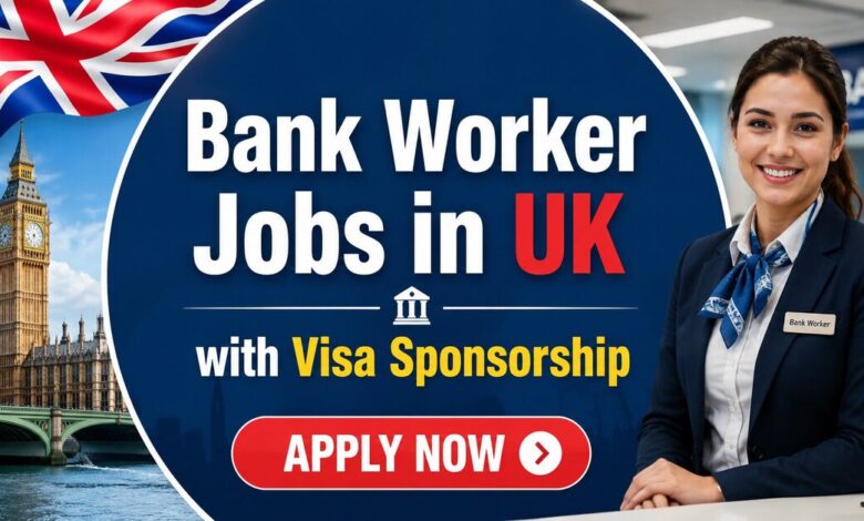 Bank Worker Jobs in UK with Visa Sponsorship