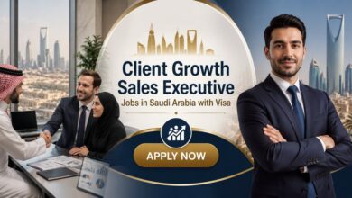 Client Growth Sales Executive Jobs in Saudi Arabia with Visa 2 Client Growth Sales Executive Jobs in Saudi Arabia with Visa