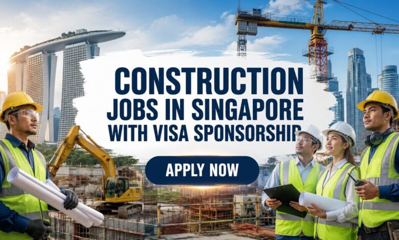 Construction Jobs in Singapore with Visa Sponsorship
