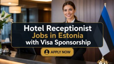 Hotel Receptionist Jobs in Estonia with Visa Sponsorship