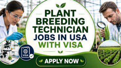 Plant Breeding Technician Jobs in USA with Visa