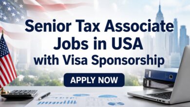 Senior Tax Associate Jobs in USA with Visa Sponsorship