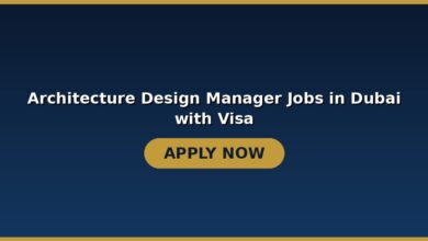 Architecture Design Manager Jobs in Dubai with Visa