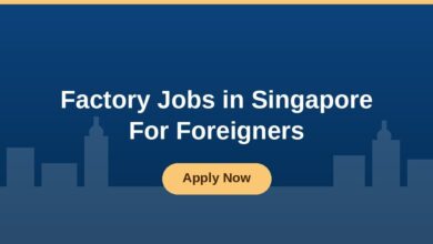 Factory Jobs in Singapore For Foreigners
