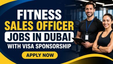 Fitness Sales Officer Jobs in Dubai with Visa Sponsorship