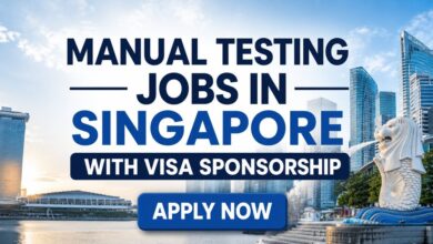 Manual Testing Jobs in Singapore with Visa Sponsorship