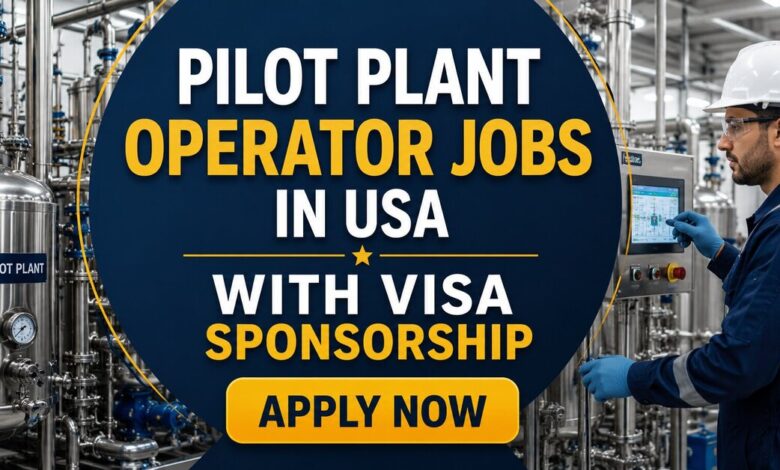 Pilot Plant Operator Jobs in USA with Visa Sponsorship