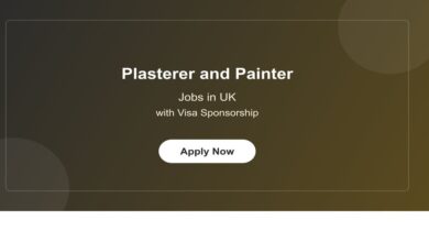 Plasterer and Painter Jobs in UK with Visa Sponsorship