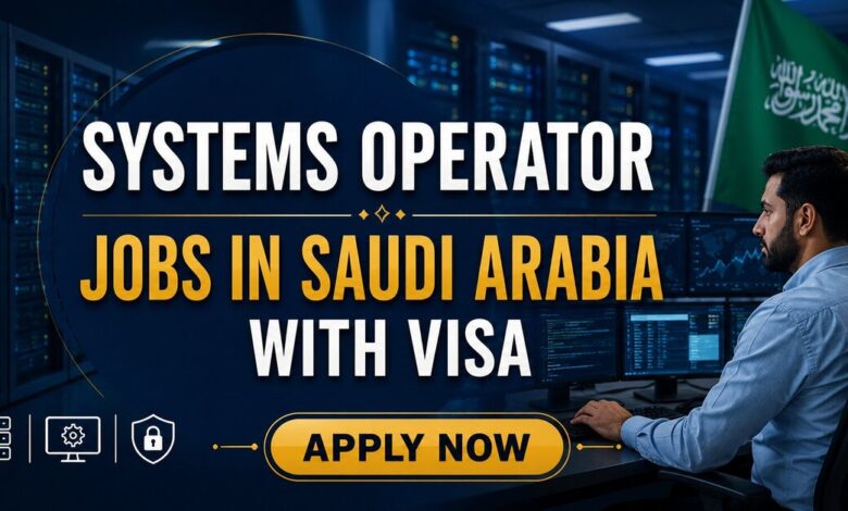 Systems Operator Jobs in Saudi Arabia with Visa